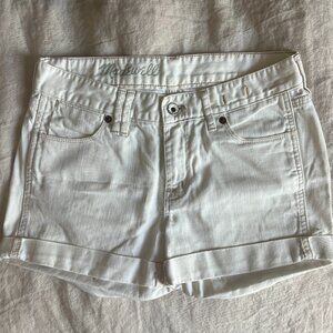 White Madewell Denim Shorts